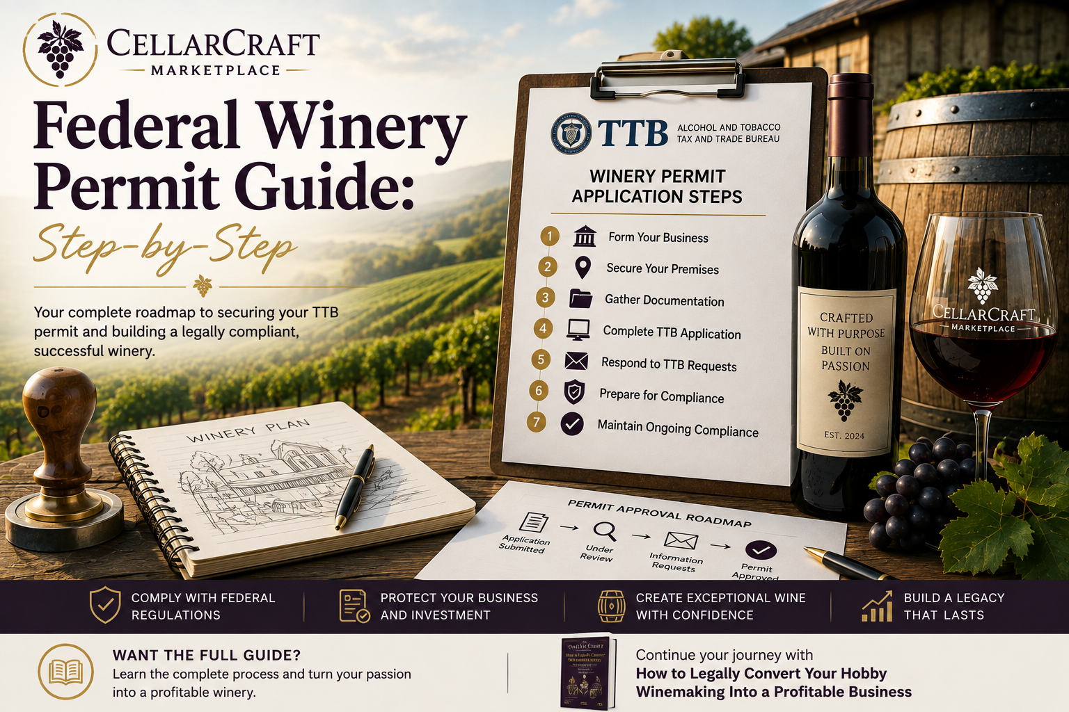 Federal Winery Permit Guide: Step-by-Step
