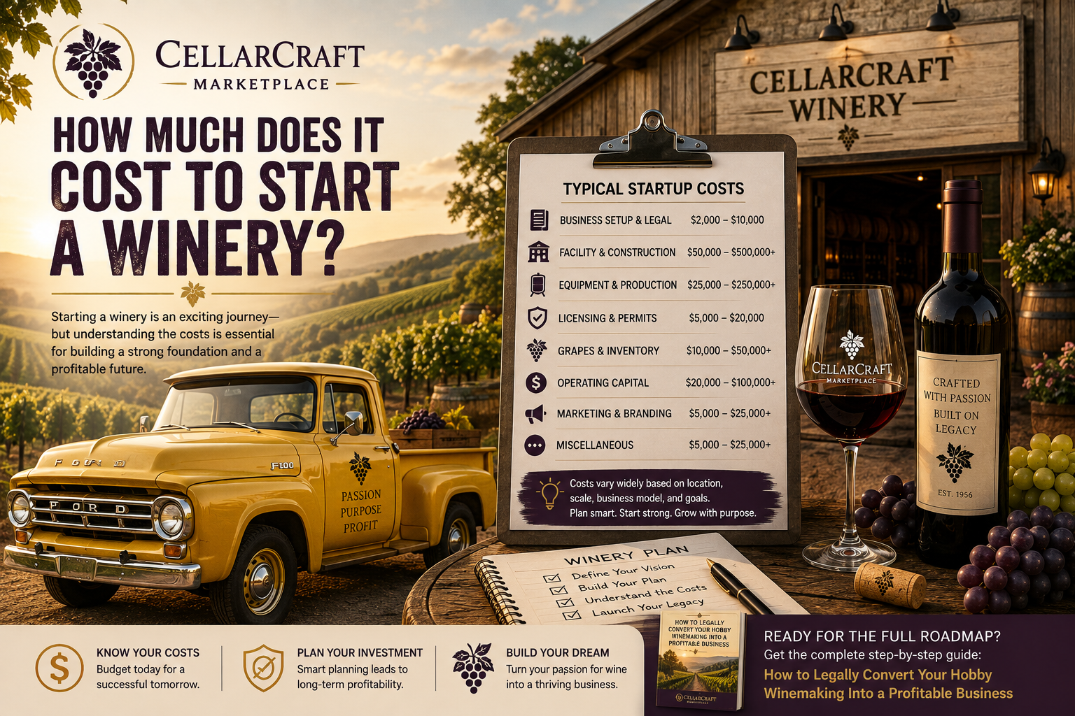 How Much Does It Cost to Start a Winery?