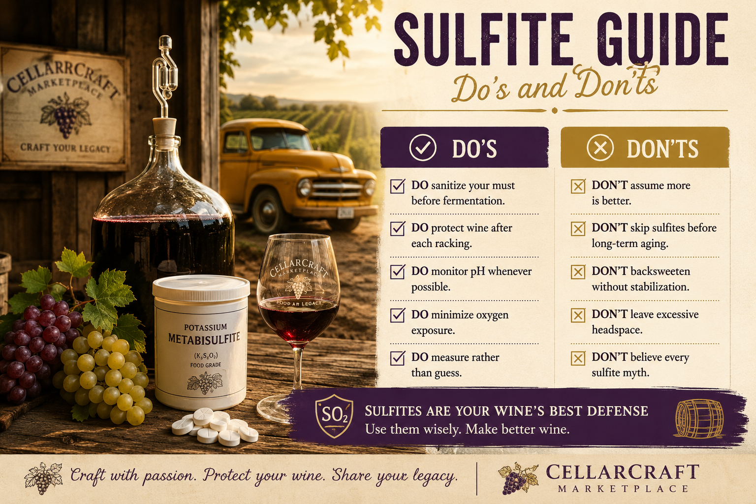 Sulfite Guide: Do's and Don'ts for Better Homemade Wine