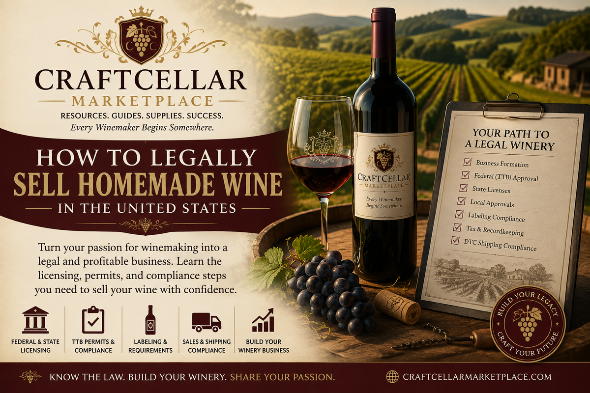 Guide to legally selling homemade wine in the United States — permits and licensing overview