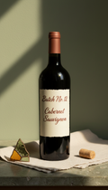 Cabernet sauvignon with handwritten batch number