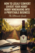 How to Legally Convert Your Hobby Winemaking Into a Profitable Business digital guide cover